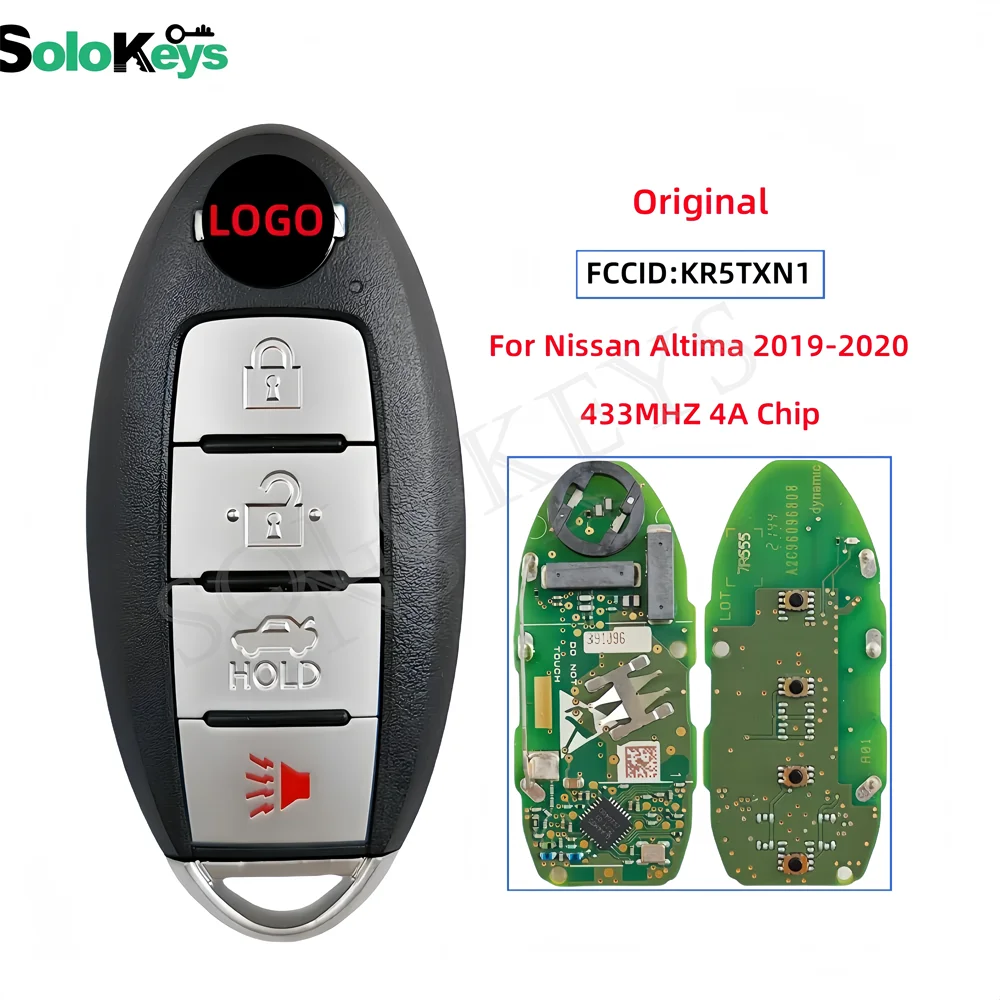 SOLOKEYS FCCID:KR5TXN1 S180144801 для Nissan Altima 2019-2020 оригинальный Смарт-пульт дистанционного