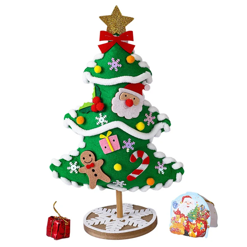 Hot Selling Christmas Tree DIY Material Package Children's Handmade Creative Christmas Ornaments Decoration Craft Gifts For Kids