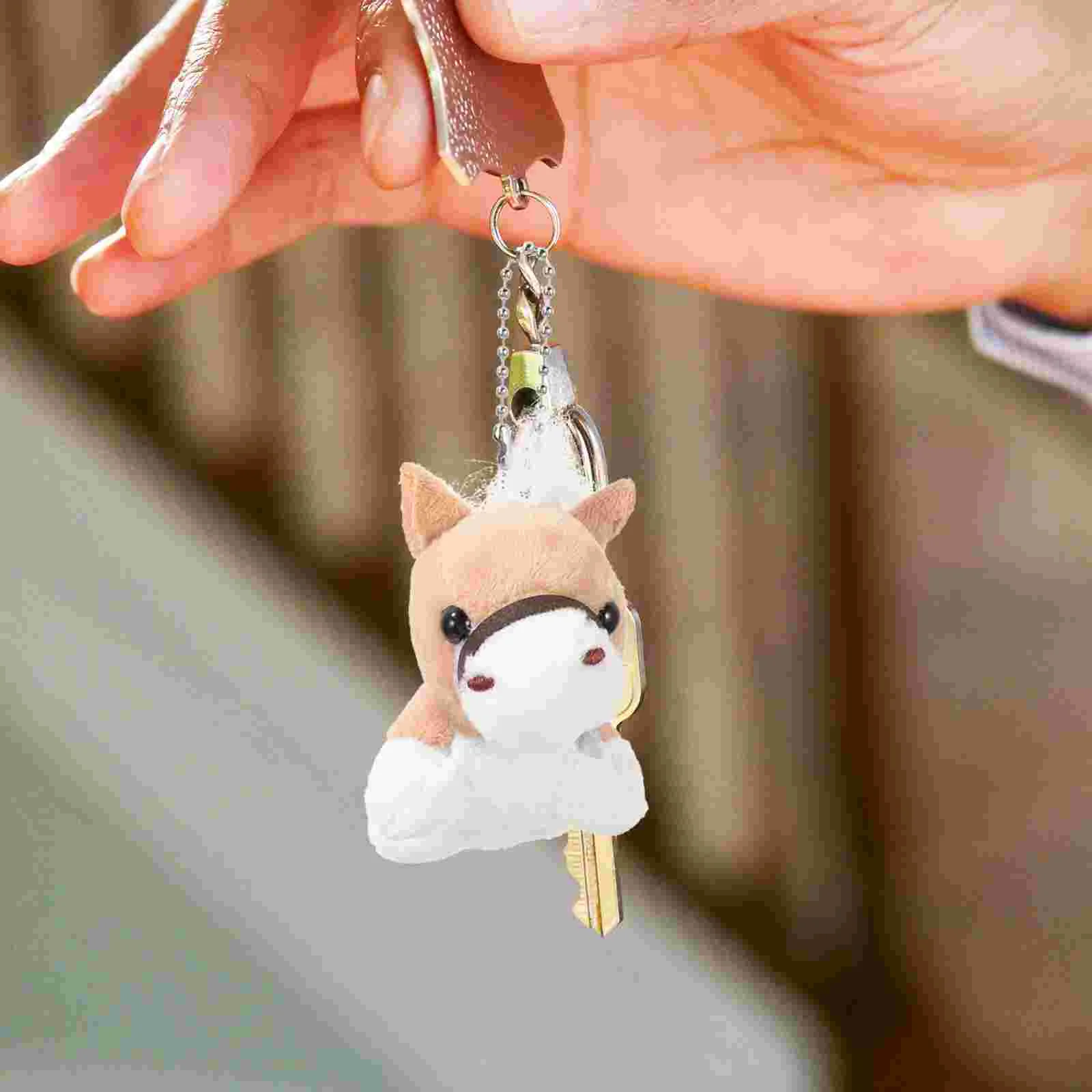 12 Pcs Pony Toy Bag Hanging Decor Keychain Pendant Horse Plush Critters Toys Pendants Pp Cotton Soft Ornaments Backpack Mini
