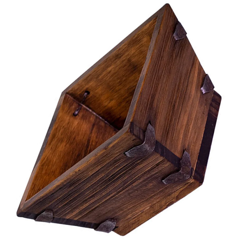 

Bowl Wooden Treasurerice Feng Basin Table Dining Centrepiece Decor Shui Bucket Chinese Home Ornament Figurine Container