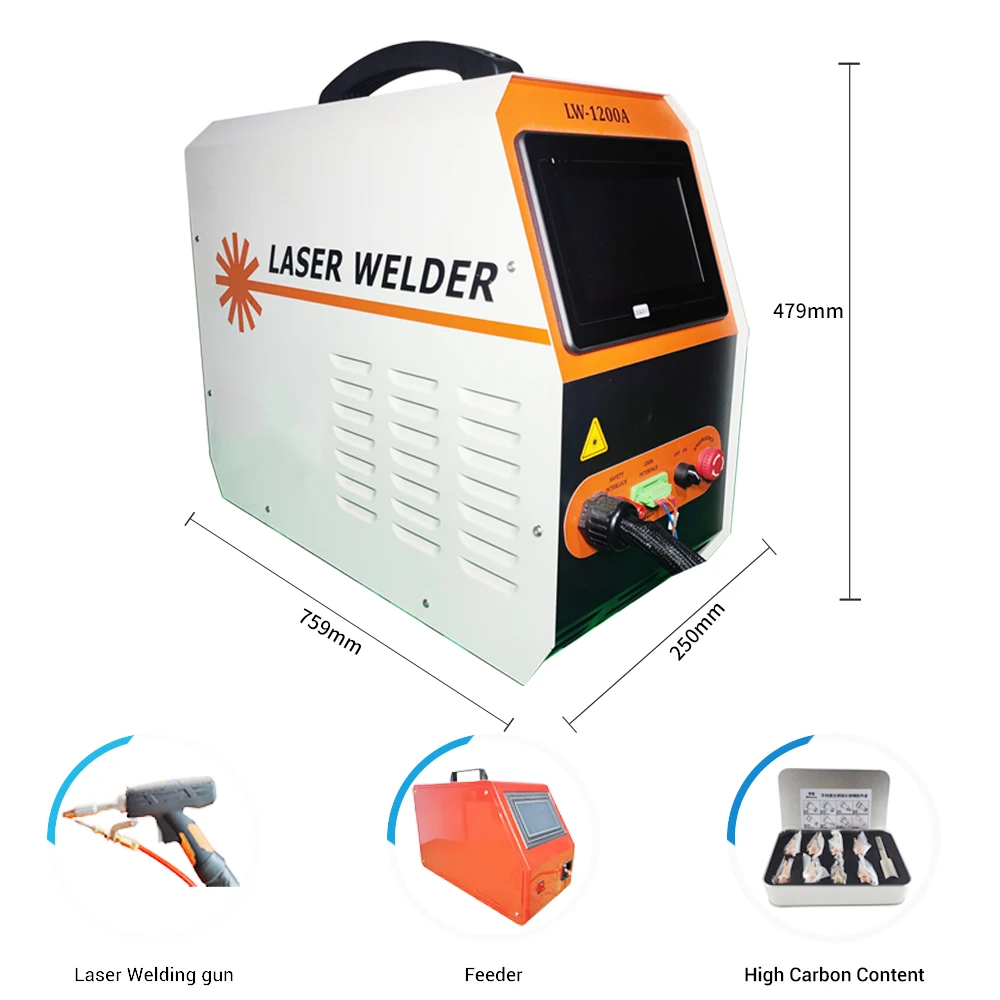 Волоконный аппарат для непрерывной лазерной сварки 1000 Вт/1500 Вт/2000 Вт сверхточный