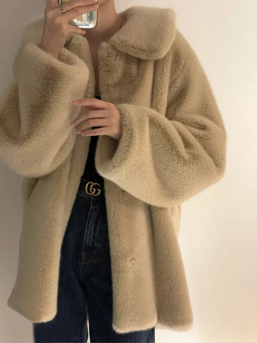 2022 New Women Winter Fashion Warm Faux Fur Coat Thick Women Long Sleeve Overcoat Casual Loose Women Warm Female Coat Tops T26