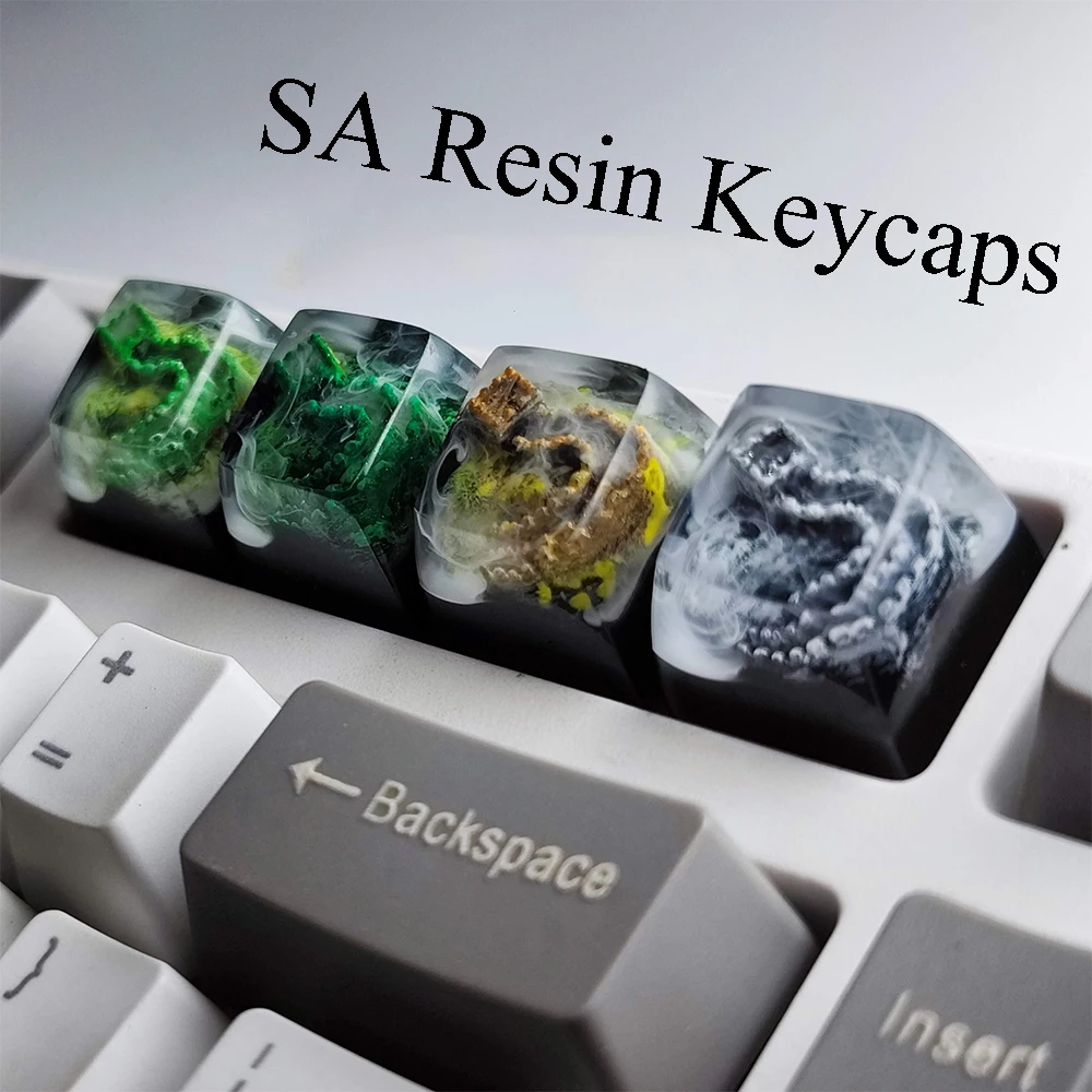 

The Great Wall Landscape Resin Keycaps SA ESC 1U Keycap for Cross Switch Axis Mechanical Gaming Keyboards DIY Backlit Key Caps