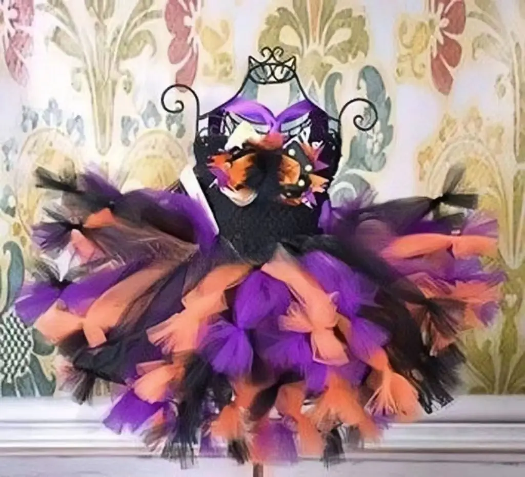 Детское платье-пачка Ursula Little Mermaid для девочек фиолетовый и черный костюм Урсулы