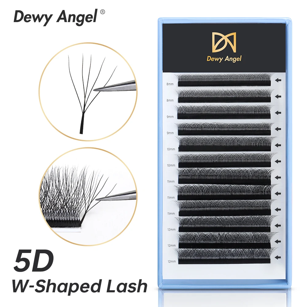 

Dewy Angel 5D W-образные Мягкие Накладные ресницы из искусственной норки-C/D/DD Индивидуальные ресницы высокого качества
