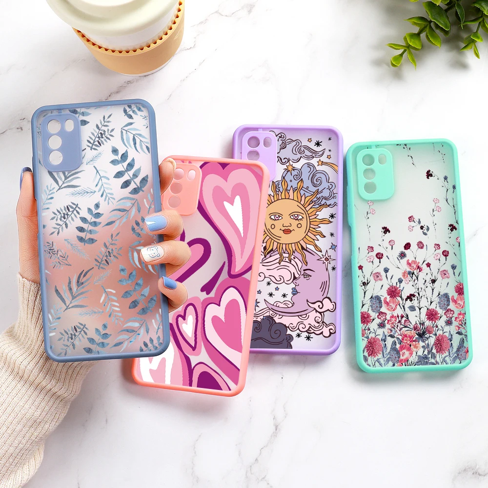 

Redmi Note 10 Pro Case For Xiaomi 11T Mi 11 Lite A3 Case Funda Poco X3 M4 Pro Redmi Note 9 8 7 11 Pro 9A 9T 9C Hard Cover Flower