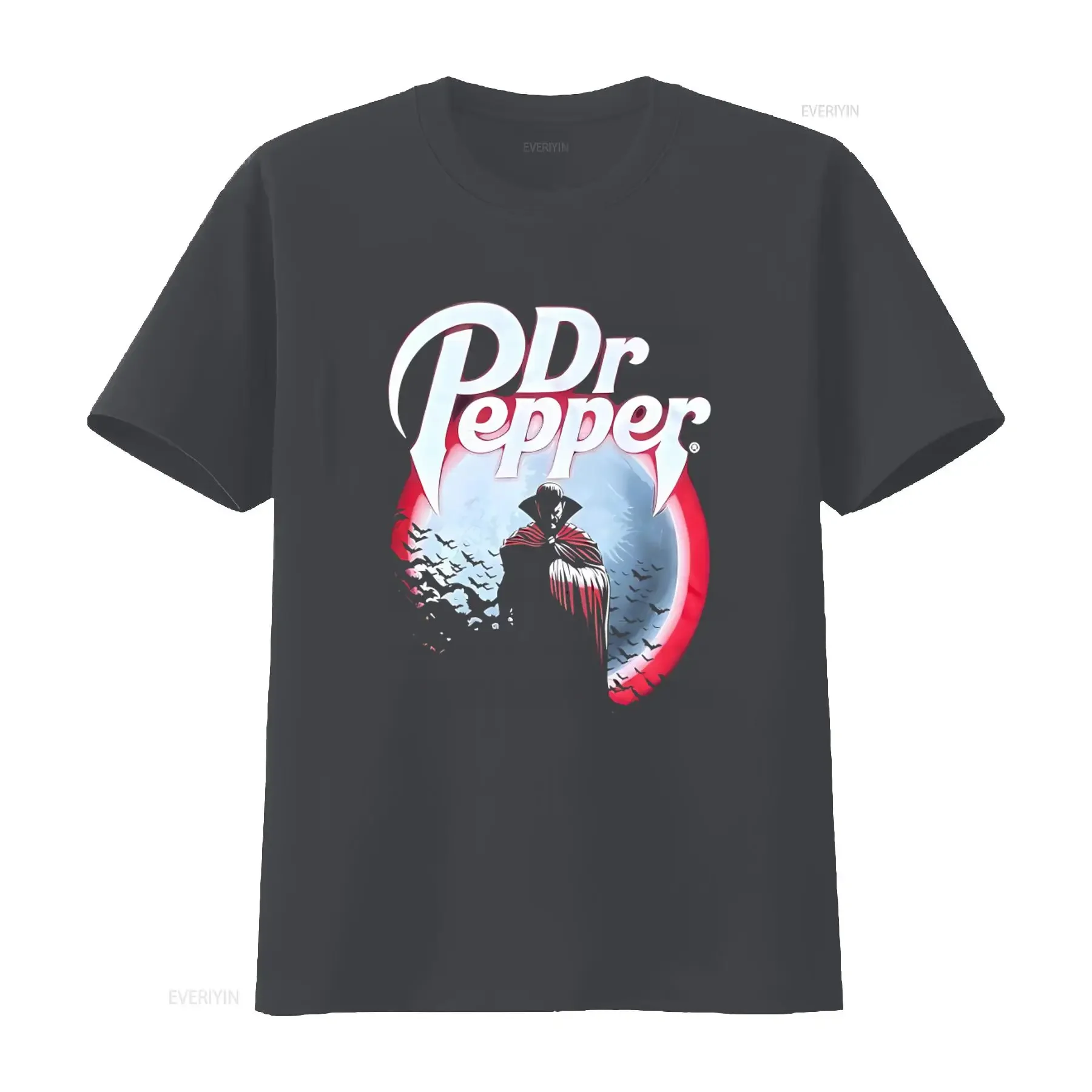 Фото Футболка Dr Pepper Vampire Dracula, ультраредкая, Хэллоуин 2017, XXL, винтажная, с эффектом потертости, для повседневной носки, с доставкой по почте, слегка потертая. №3