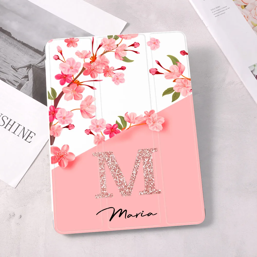 

Fashion Girl Flowers Soft Case for iPad 10.9 Air 4 2020 Smart Cover for iPad 9.7 6th 10.2 8th Generation Mini 6 12.9 iPad Pro