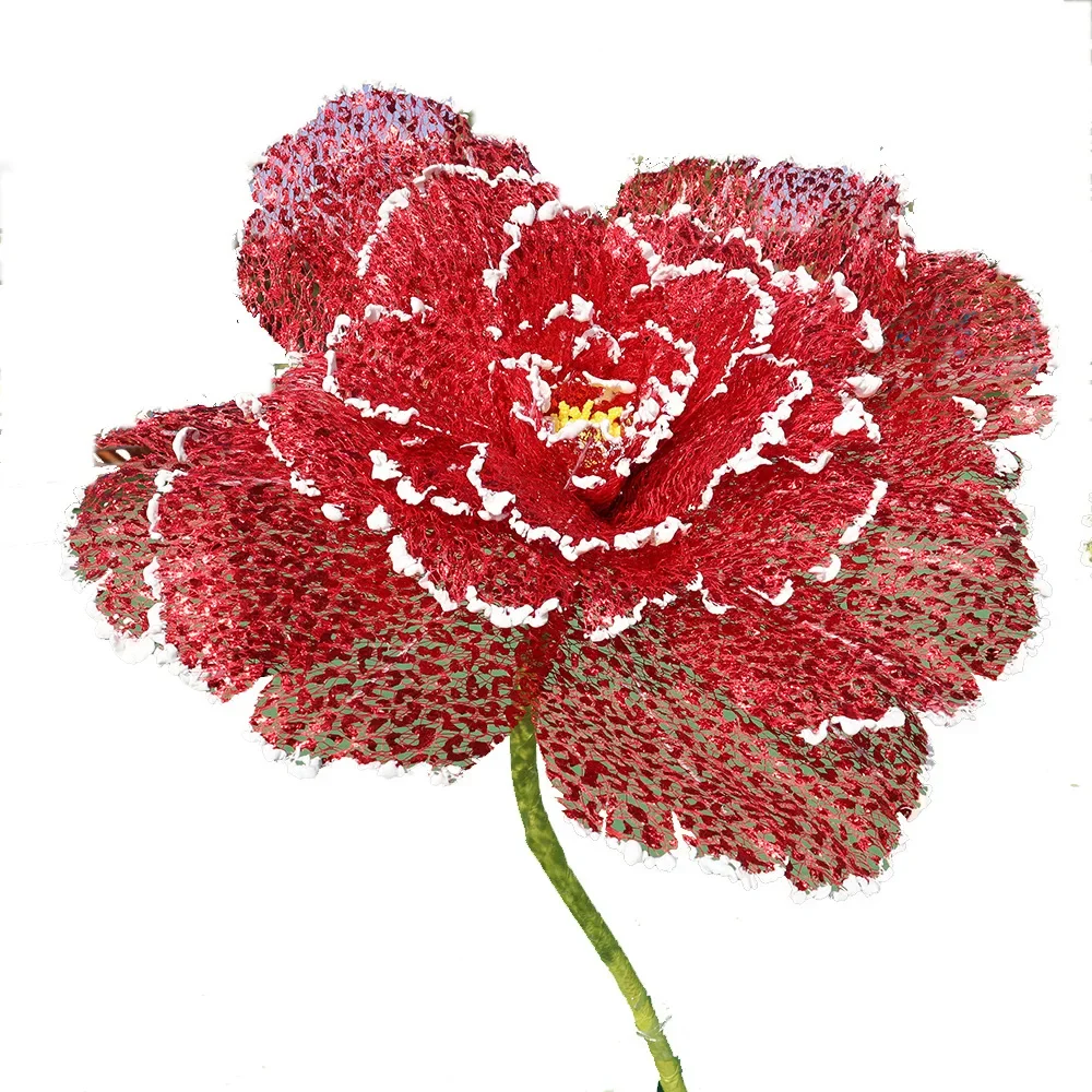 Большой пион искусственный цветок из льна свадебная дорога создание сцены