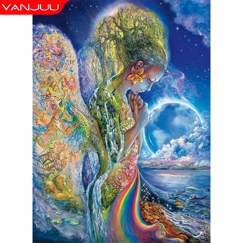 

5D Diy алмазная живопись, Сказочная фотография, эльф, красота, вышивка, подарок, украшение для дома