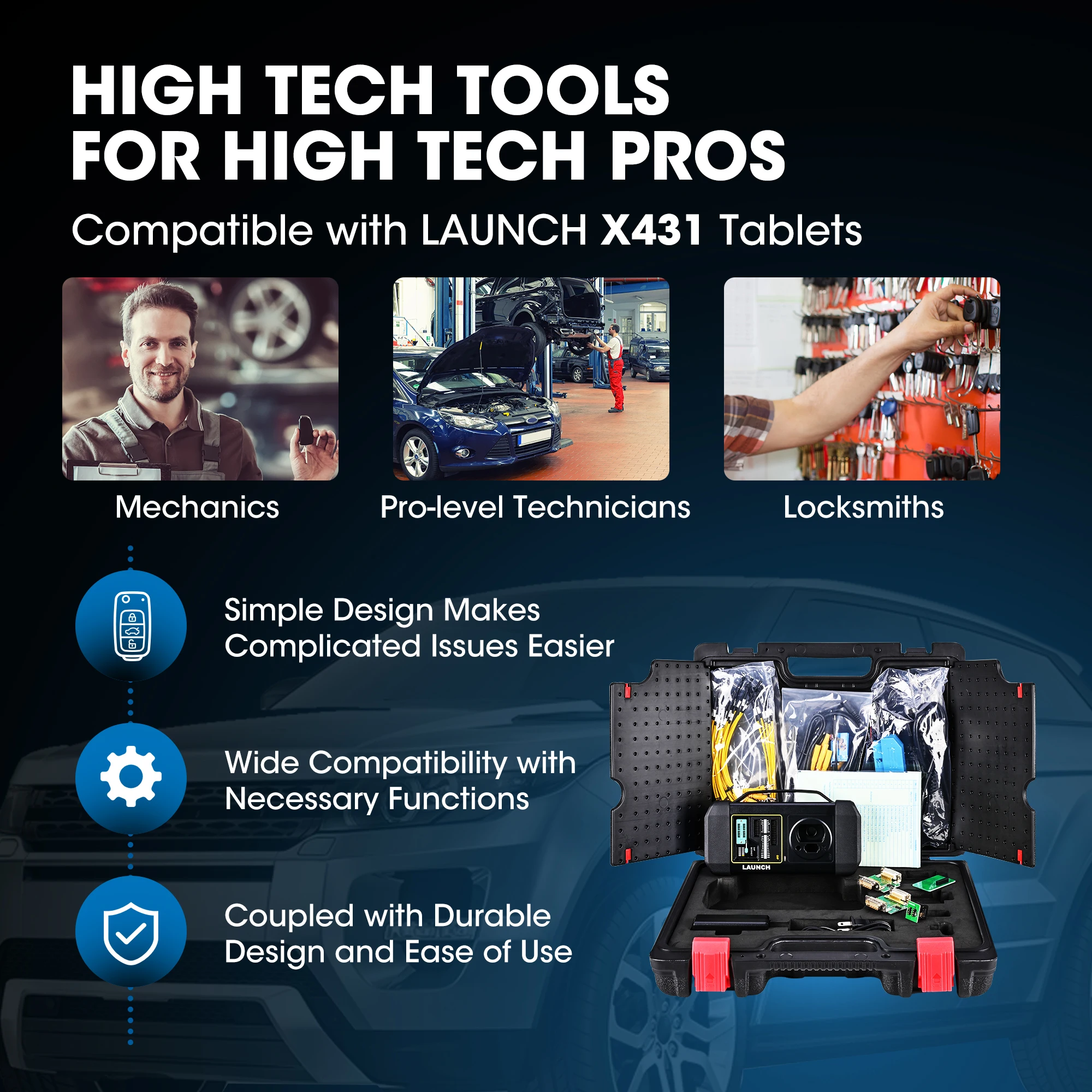 Новый Запуск X431 X-PROG 3 автомобильный ключевой программатор иммобилайзер