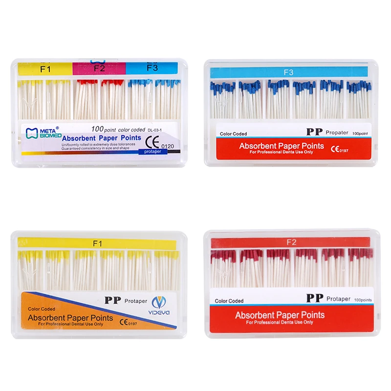 Стоматологические впитывающие бумажные наконечники F1 F2 F3 Эндодонтия Насадки из