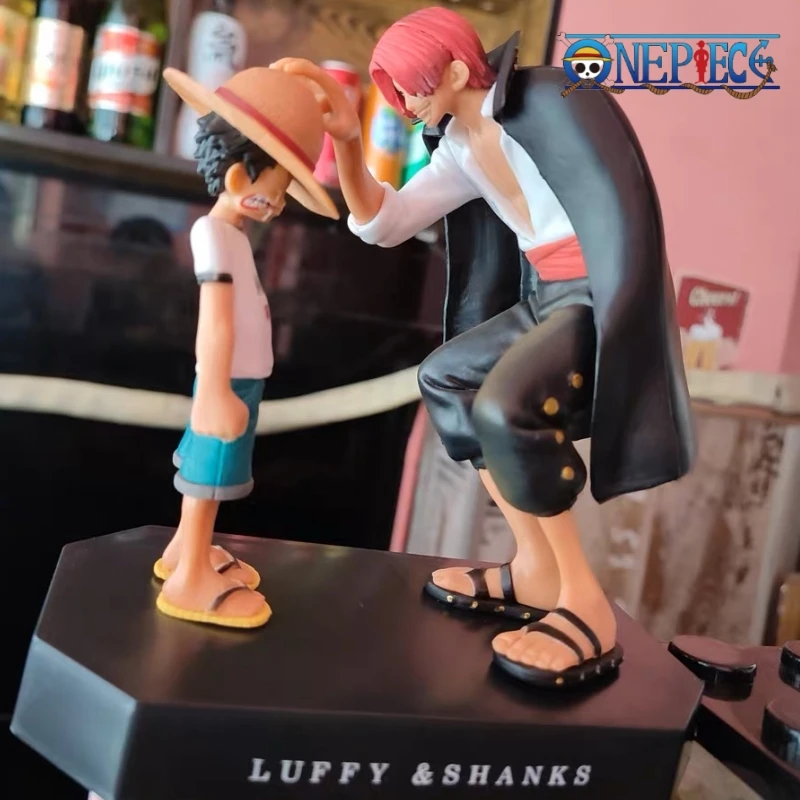 

Hot 18cm One Piece Anime Figure Four Emperors Shanks Straw Hat Luffy Action Figure Sabo Ace Sanji Roronoa Zoro Figurine Toy