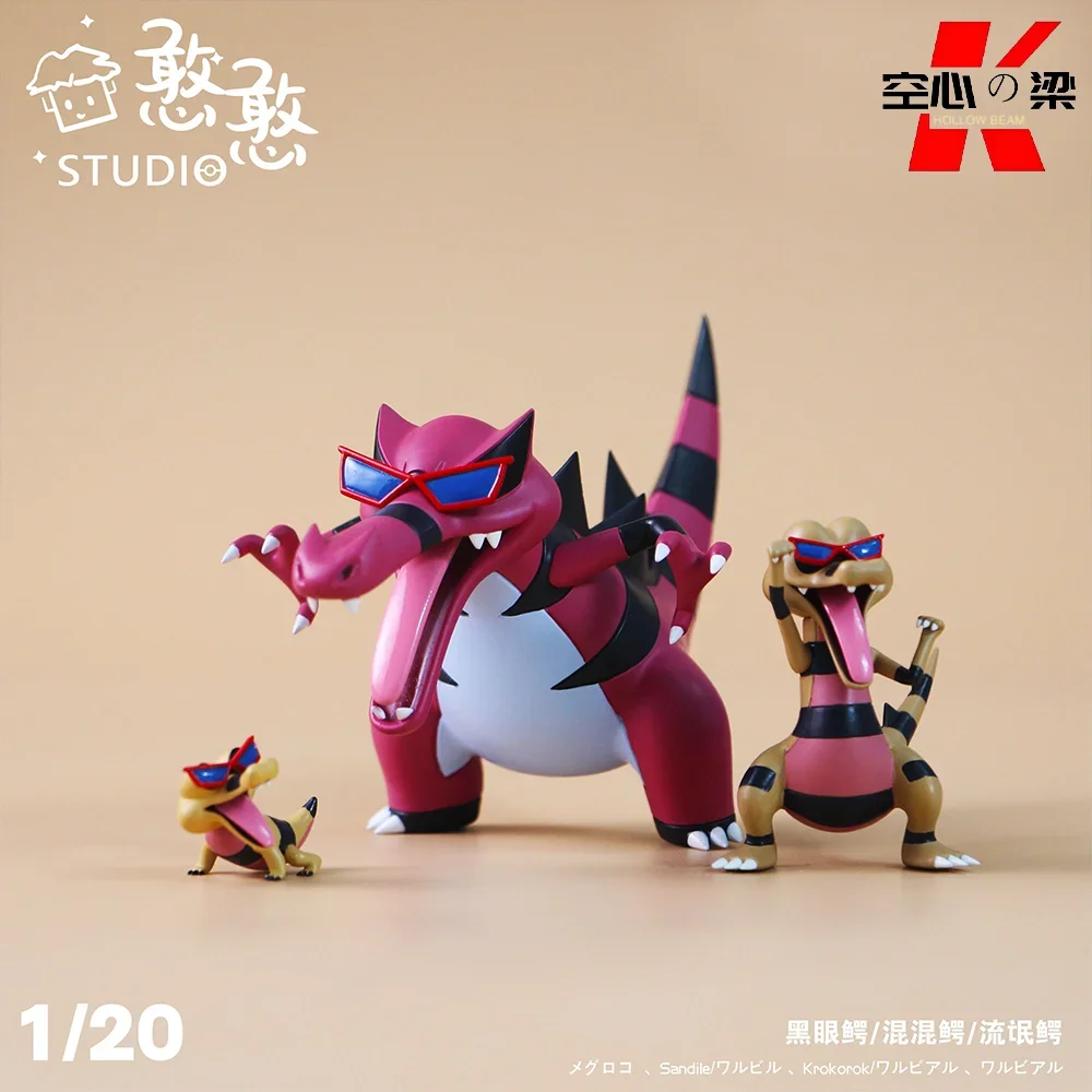 

[1/20 Scale World] Black-Eyed Alligator & Rogue Alligator & Rogue Alligator Sandile Krokorok & Krookodile Toy Figure Decoration