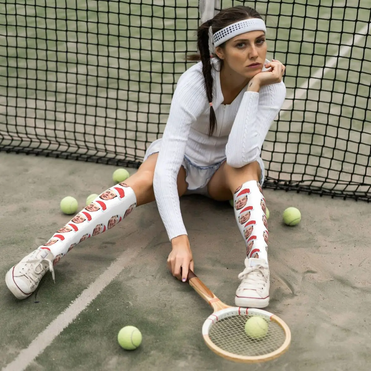 Носки Santa Elon Musk впитывающие пот чулки в стиле Харадзюку всесезонные длинные носки