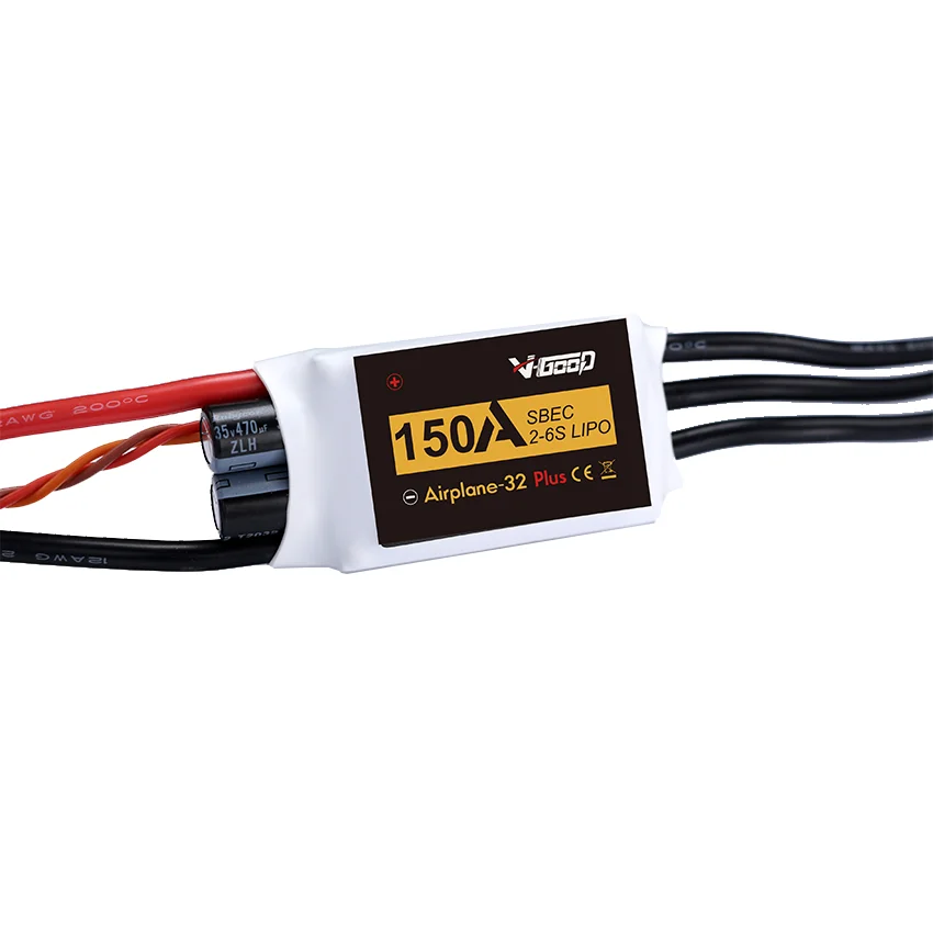 

V-GOOD VGOOD Airplane32 Plus 32Bits Brushless ESC 6A 15A 40A 60A 80A 100A 120A 150A BEC SBEC for RC Airplane Fixed-Wing