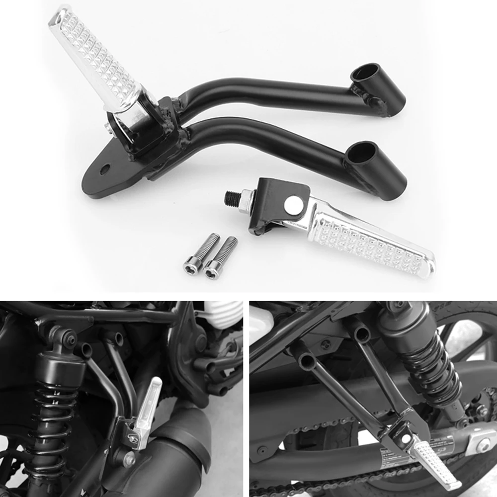 

Motorcycle Foot Peg Rear Passenger Footrest Footpeg Bracket Mounting for Honda Rebel CMX 300 500 2017-2023 Accessories
