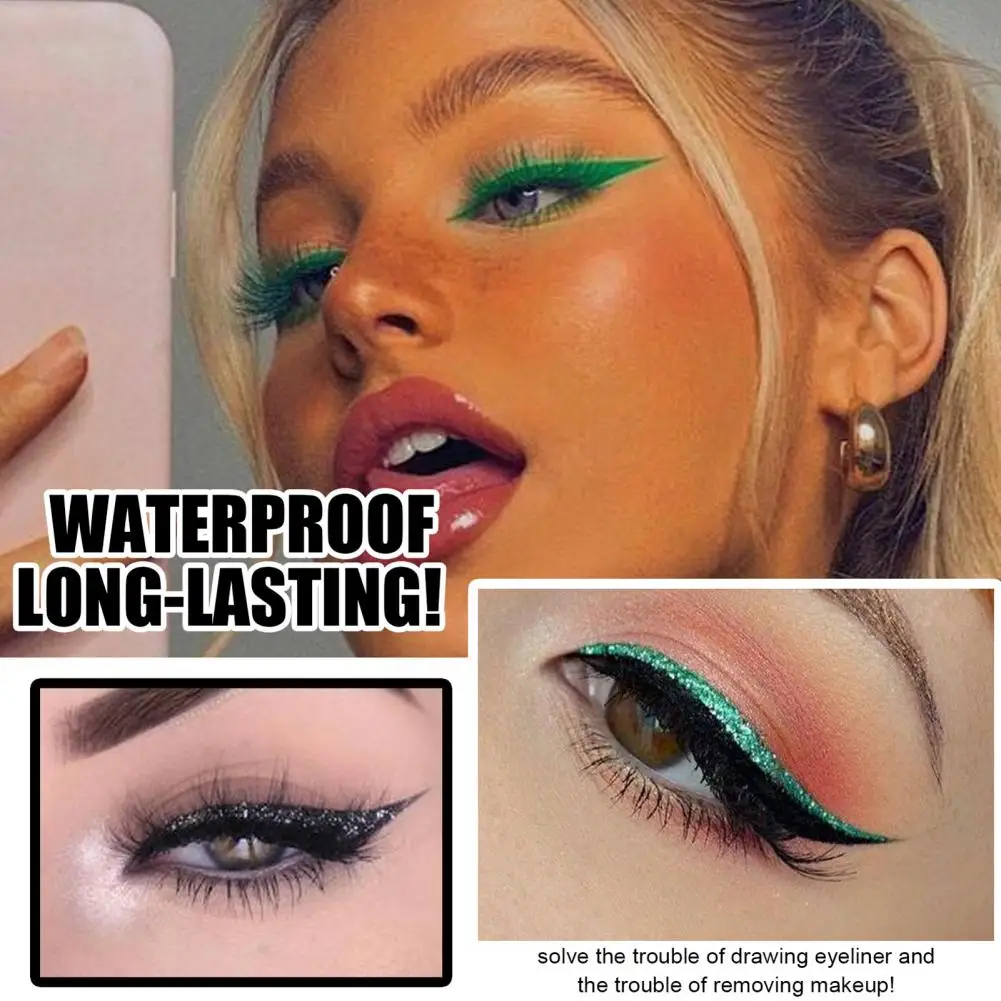 

8 шт., дышащие наклейки для век и подводки для глаз