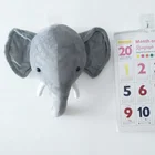 Детская комната искусственная набивная голова животного настенное украшение девочка мальчик детская плюшевая игрушка рождественские рождения для дома