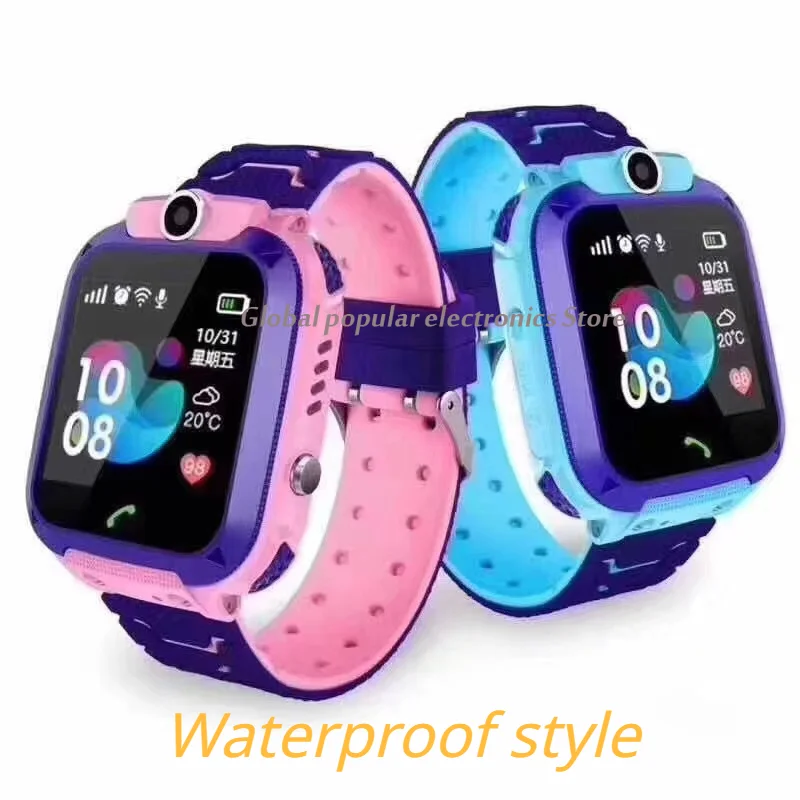 

2023 New Q12 Children's Smart Watch Phone Watch Waterproof Camera Positioning SOS Chat Male and Female Student Smart Watches