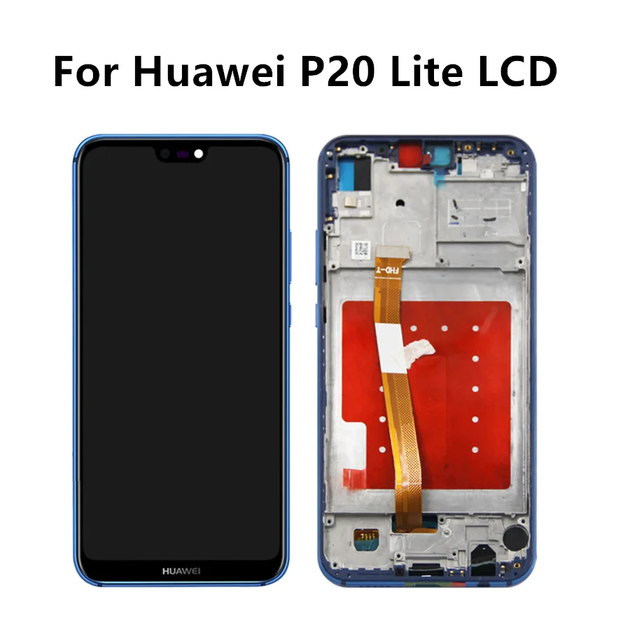 

ЖК-дисплей 5,84 дюйма для HUAWEI P20 Lite, сенсорный экран, дигитайзер в сборе для HUAWEI, дисплей P20 Lite/Nova 3e, ЖК-дисплей
