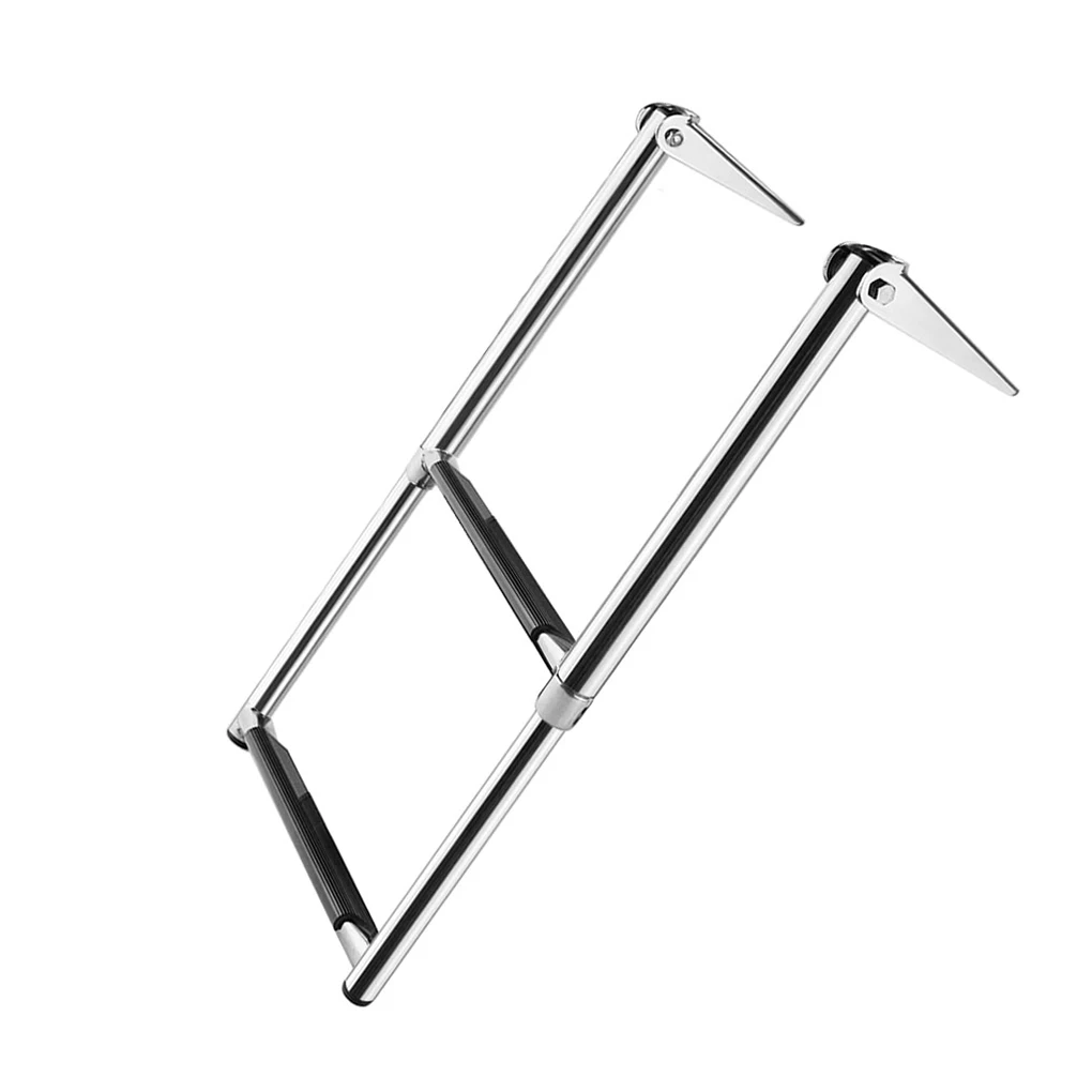 

Boat Ladder 2 Steps 304 Stainless Steel Durable Compact Efficient Foldable Launching Ladders Ladders Swim Step