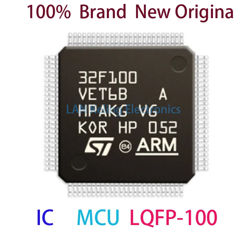 

STM32F100VET6B 100% Новый оригинальный STM STM32F STM32F100V STM32F100VET6 MCU LQFP-100