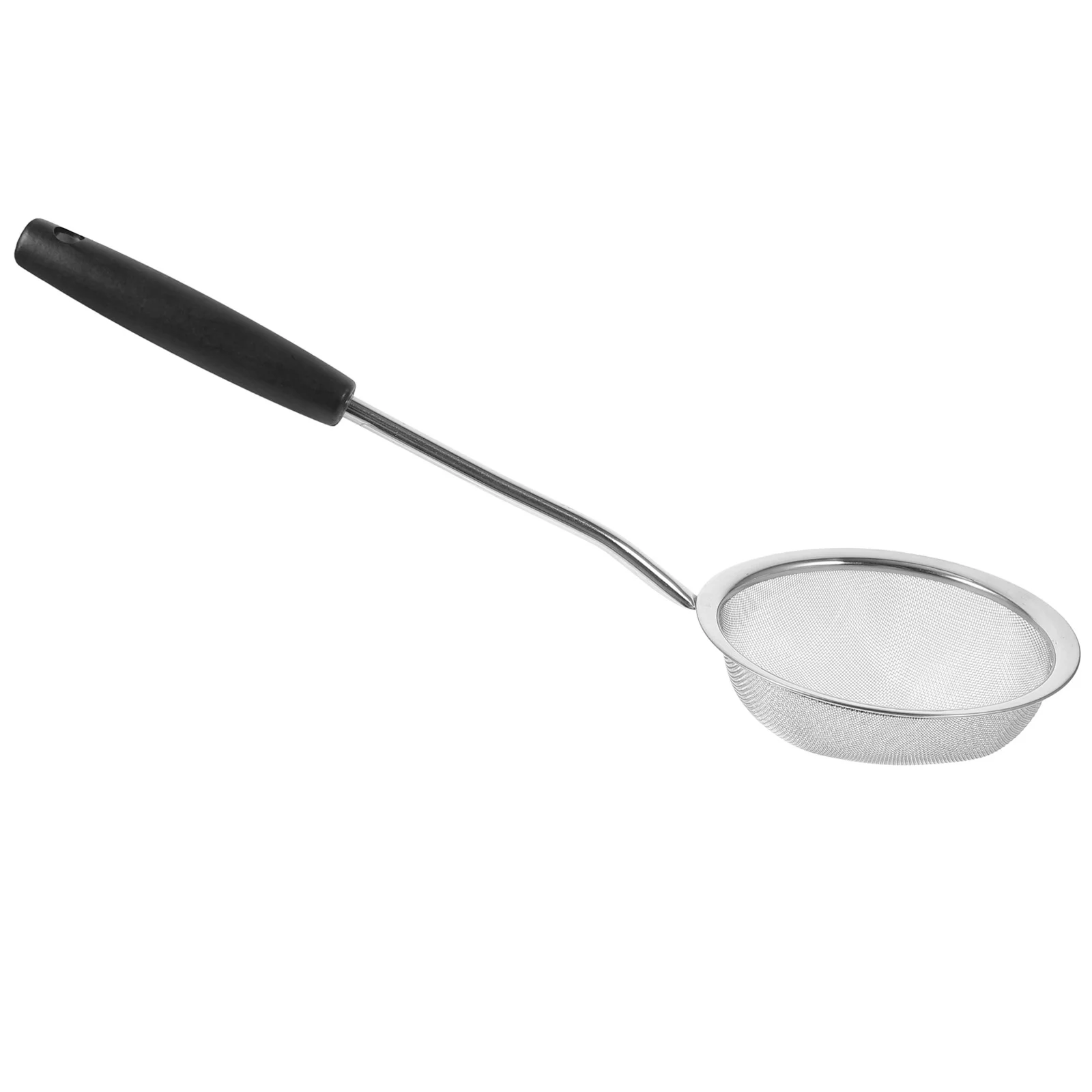 

Colander Stainless Steel Spoon Skimmer Filter Mesh Strainer Wooden Handle Small