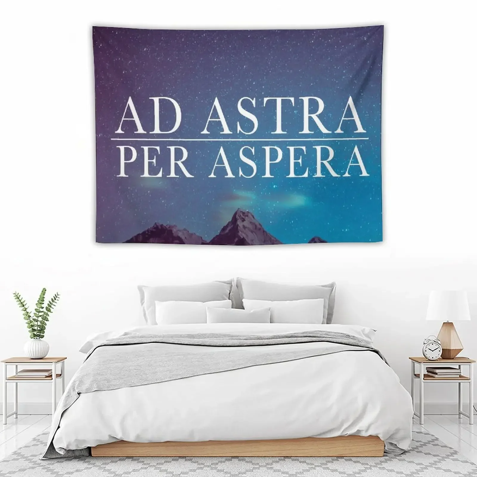 Гобелен Ad Astra Per Aspera Декор для дома в скандинавском стиле милый украшение спальни