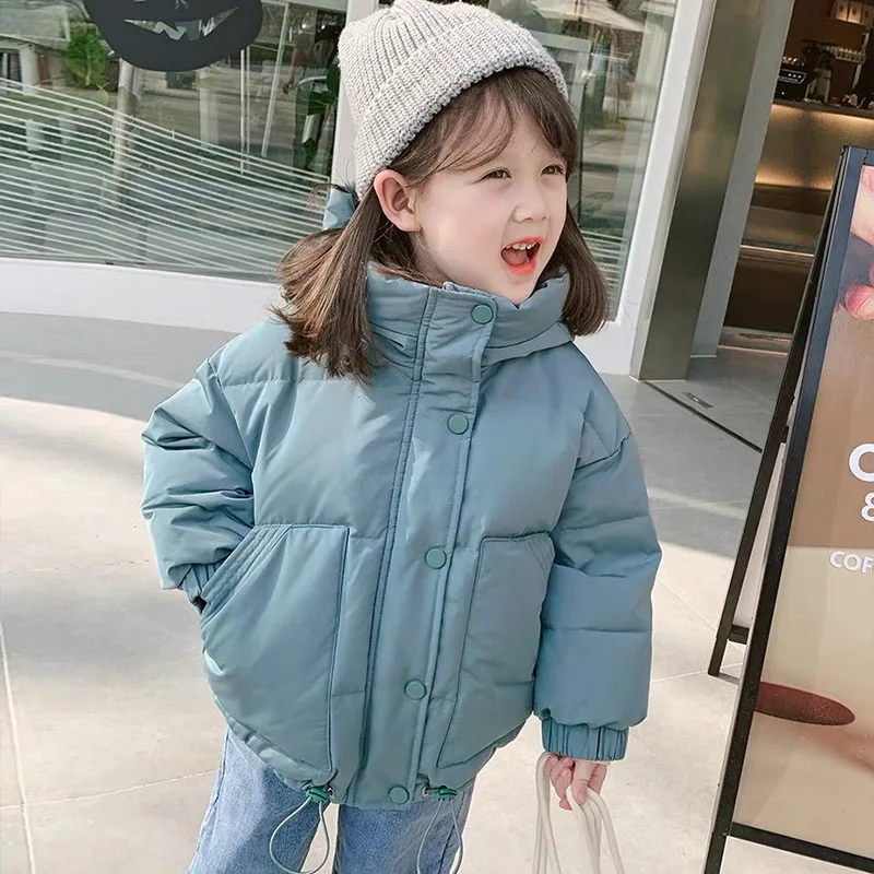 

New Winter Down cotton Jacket Girls Waterproof Hooded Coat Children Outerwear Clothing Teenage 4-12Y clothes Kids Parka Snowsuit