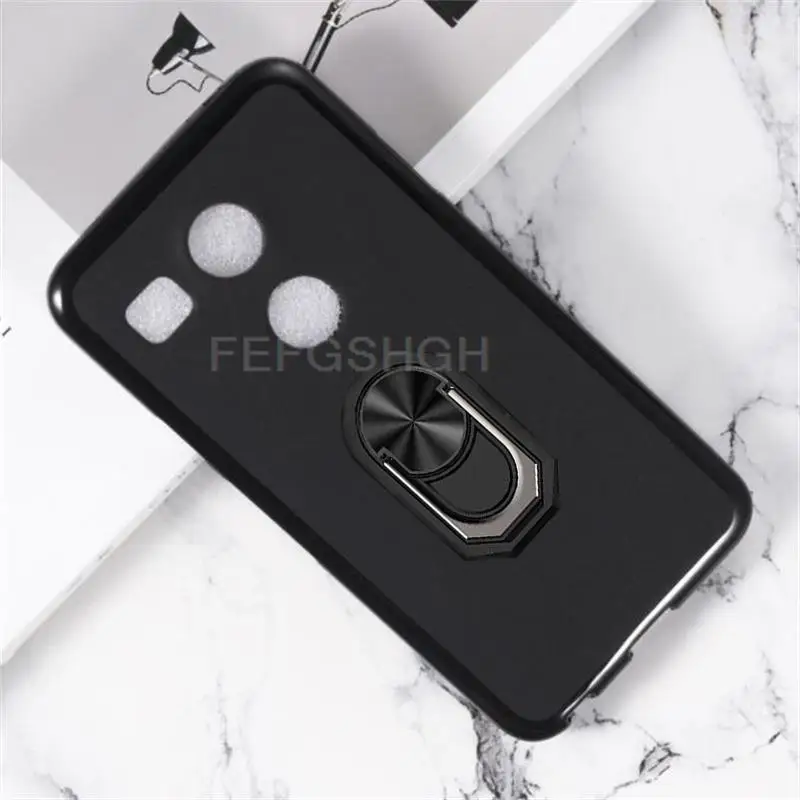 Мягкий силиконовый чехол из ТПУ с кольцом на палец для LG Google Nexus 5X Nexus5X
