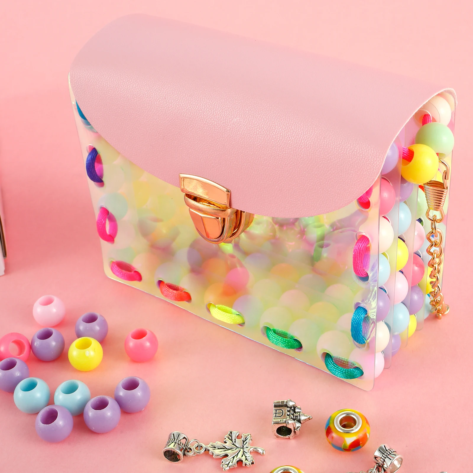 

NewCharm Bracelet Making Kit DIY Jewellery Making Kit Colorful Beads Making Kit Beautiful Jewellery Craft Kit Creative Jewelry