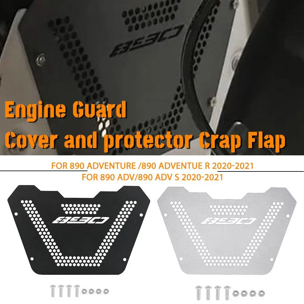 

FOR 890 ADVENTURE 890 ADVENTURE R 2020 2021 Engine Guard Cover and protector Crap Flap Aluimum Motorcycle Accessories 890 ADV R