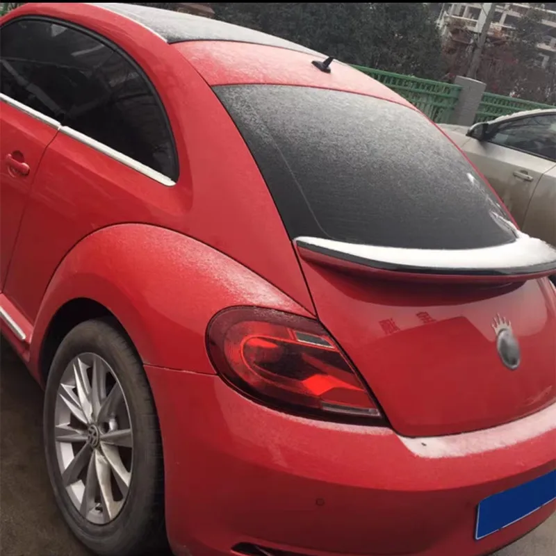 

Для Volkswagen Beetle 2013-2016 ABS задняя крышка багажника автомобиля комплект кузова спойлер крылья черный карбон тюнинг внешние аксессуары