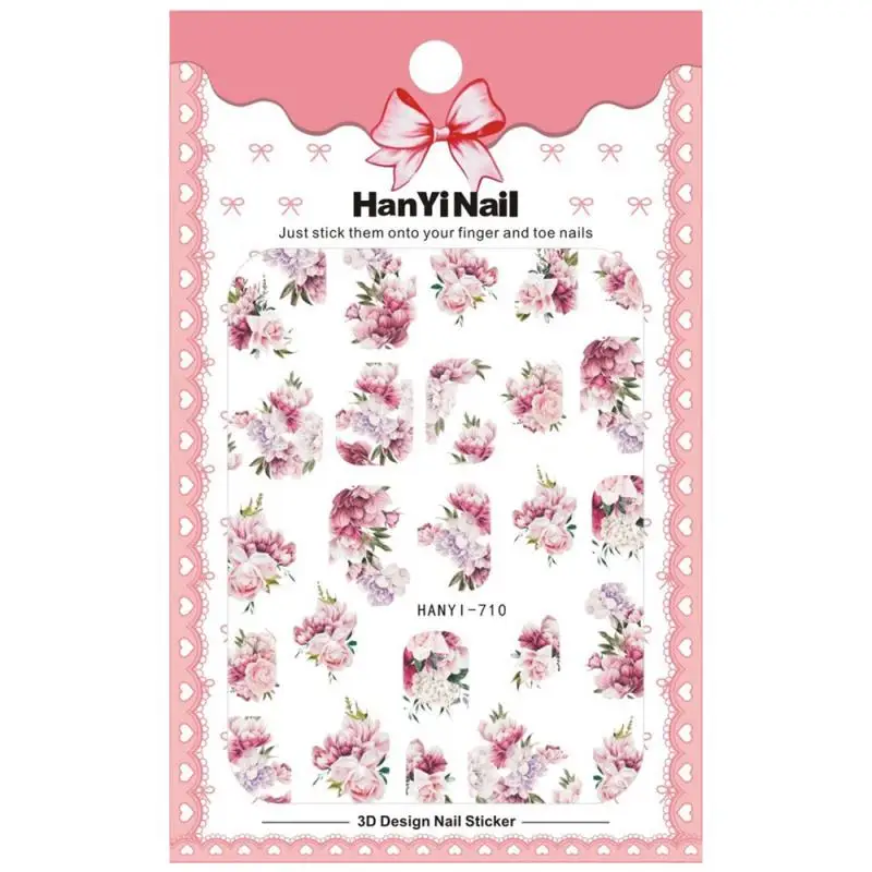 Мультяшные аниме белоснежные наклейки для ногтей Стич Винни красота