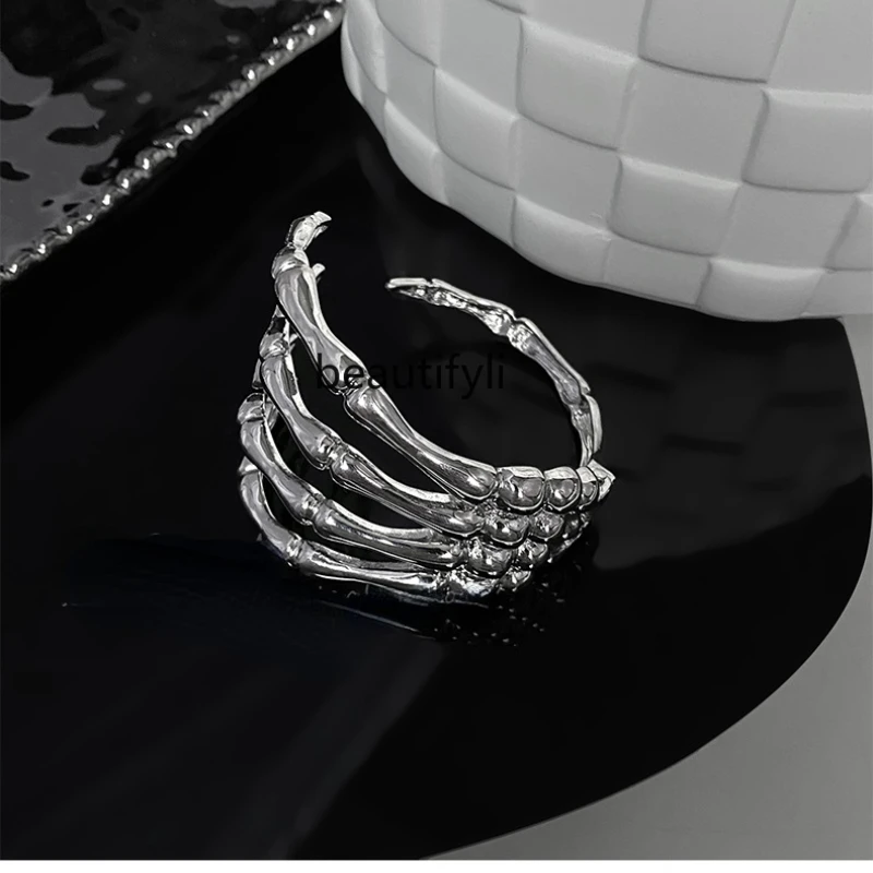 

Модный браслет yj в виде темного черепа, призрака, когтя для мужчин и женщин, модный Индивидуальный дизайн в стиле хип-хоп