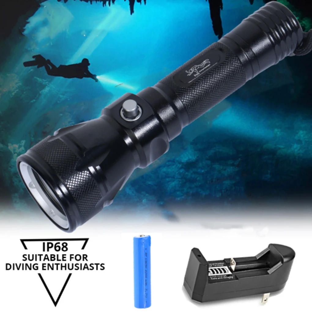 

Torch Waterproof Flashlight Underwater Simple Lamp Outdoors Hiking
