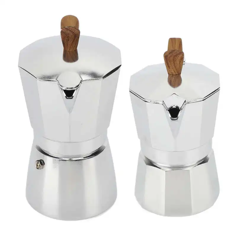 Moka Pot Aluminum Coffee Pot Exquisite for Kitchen