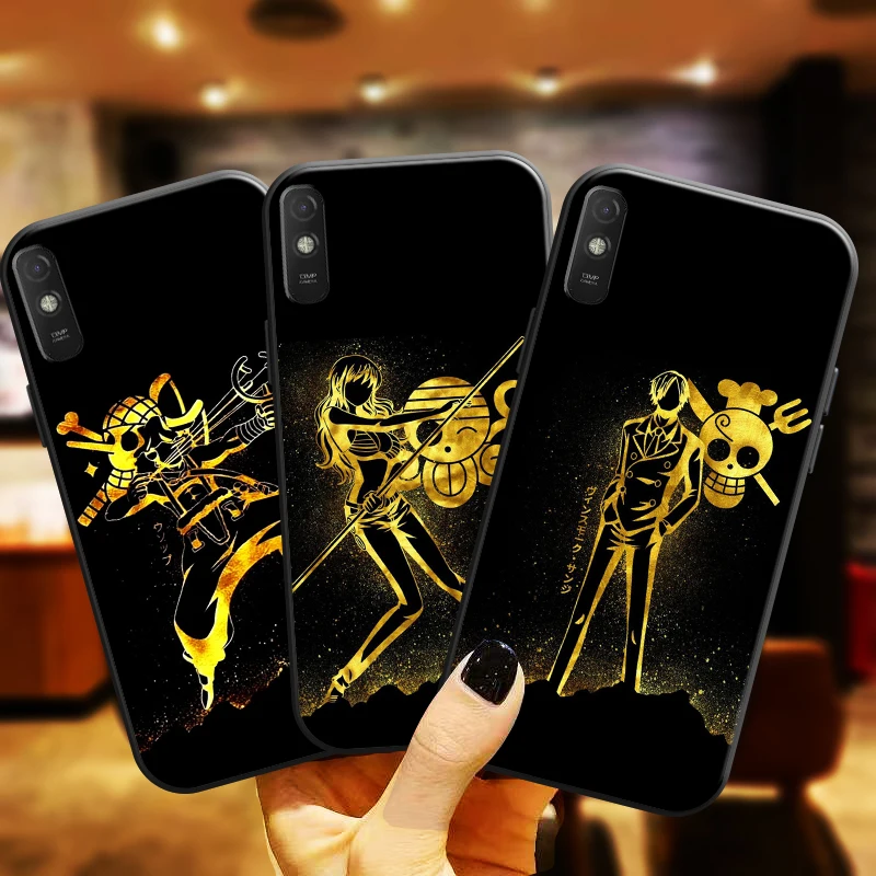 

Anime Dragon Ball One Piece Phone Case For Xiaomi Redmi 9A 9AT Soft Carcasa Black Funda Silicone Cover