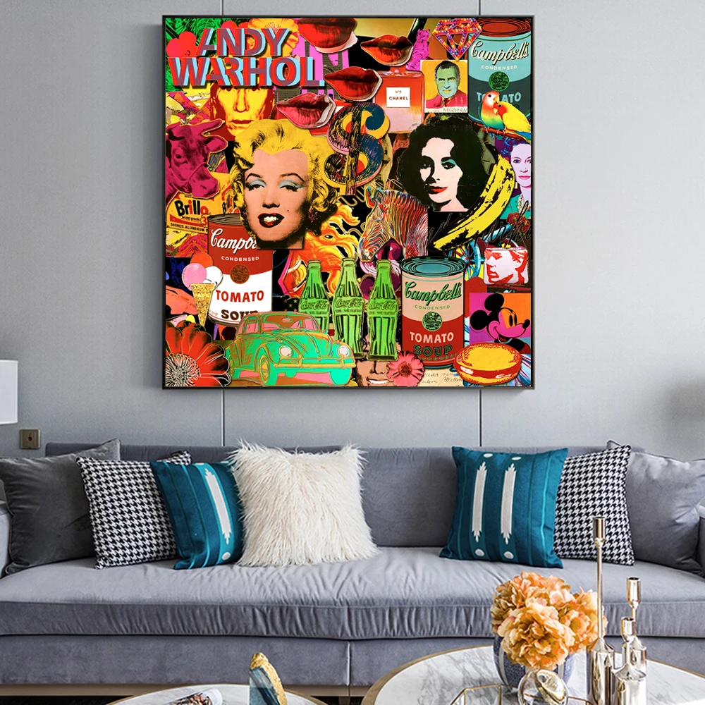 

Abstract Pop Art Canvas Paintings Graffiti Of Star Wall Posters Street Pictures For Living Room Decor