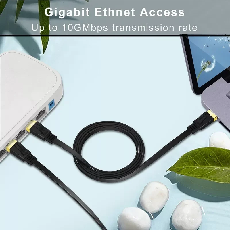 

Flat Ethernet Cable High Speed Lan Cable Ethernet Network Cable For Router PC Laptop