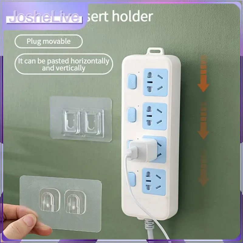 

Router Rack Waterproof Punch-free Wall Storage Hook Wall Mount Power Plug Socket Holder Patch Accessories Plug-in Socket Holder