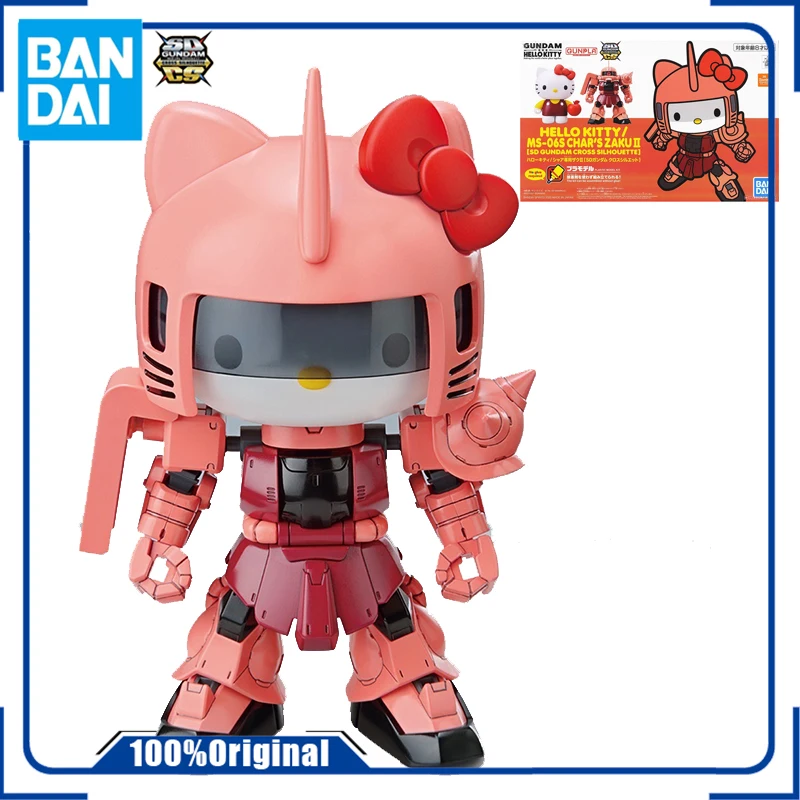 BandaiSDEX SD Gundam HelloKitty Zaku аниме Гундам экшн-фигурки Модель ПВХ Коллекционная модель