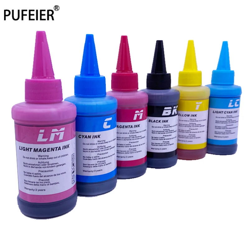 

6 Bottles T0801-T0806 Dye Based Ink For Epson P50 PX820FWD PX830FWD PX700W PX710W PX800FW PX810 PX650 PX50 PX660 PX720WD PX730WD