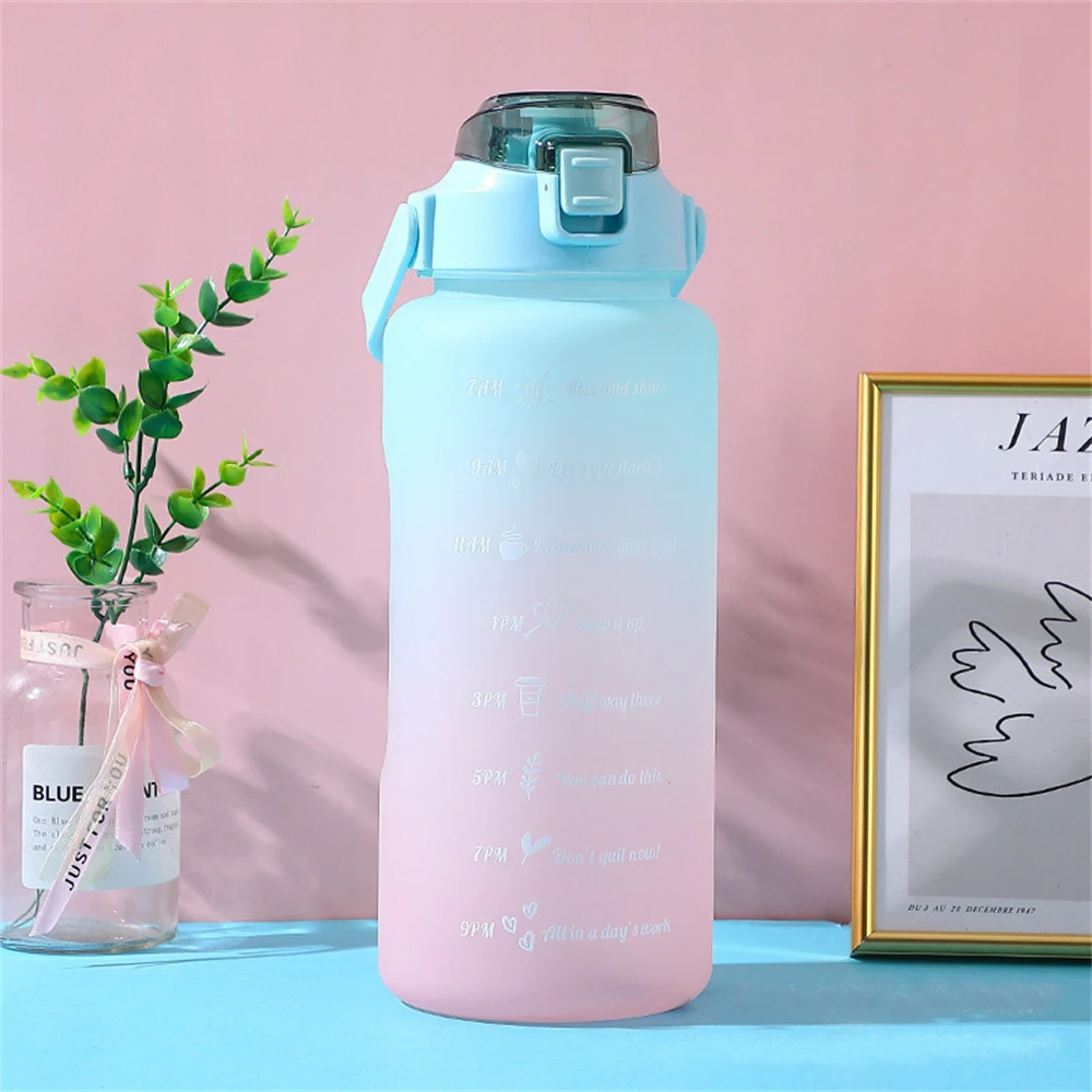 

2L Outdoor Fitness Gym Sport Water Bottle Cup With Straw and Lid Travel Free Shipping Items to Sri Lanka Low Price Bottles Kids