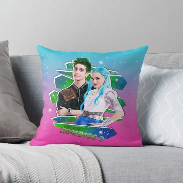 

Zombies 3 Milo And Meg Zed And Addis Printing Throw Pillow Cover Decor Soft Anime Hotel Fashion Bed Waist Pillows not include