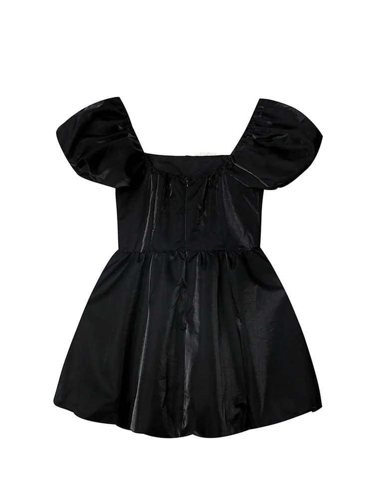 Женское кружевное платье с пышными рукавами Love винтажное бальное высокой талией