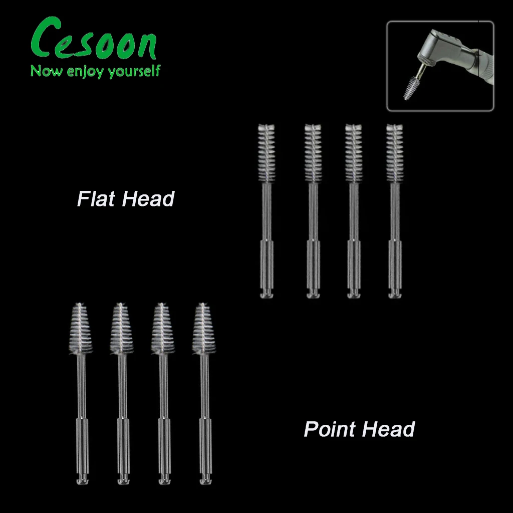 

100 шт./коркор. зубная щетка для чистки корневого канала, очиститель зубов, межзубные плоские щетки, стоматологические инструменты, стоматология, лабораторные материалы