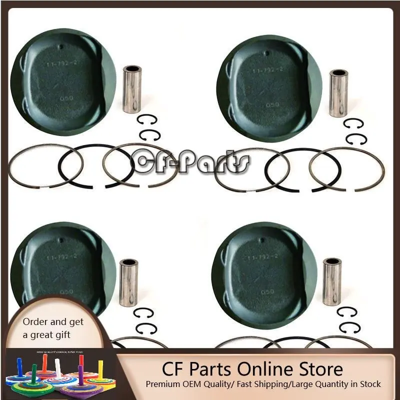 

New 4 Sets STD Piston Kit With Ring 13211-28030 Fit For Toyota 2AZFE Engine 88.5MM