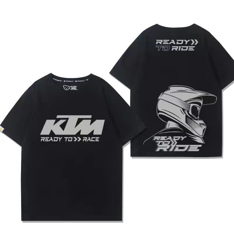 

The latest official flagship store free shipping printed K-KTM motorcycle short-sleeved T-shirt riding half-sleeved competition
